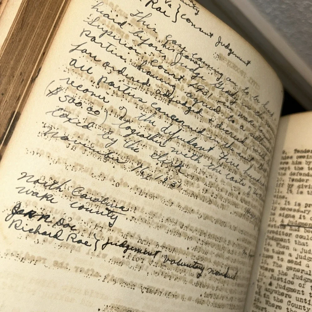 RARE 1926 Law Notes Given at Wake Forest College by Robert E Lee, North Carolina